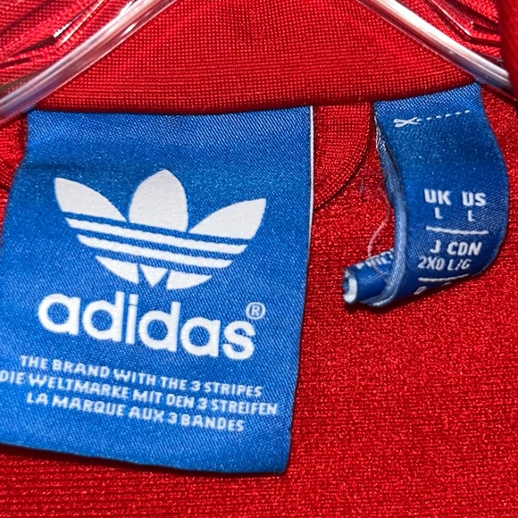 ADiDAS CLASSICS Red TRACK JACKET - Picture 7 of 8